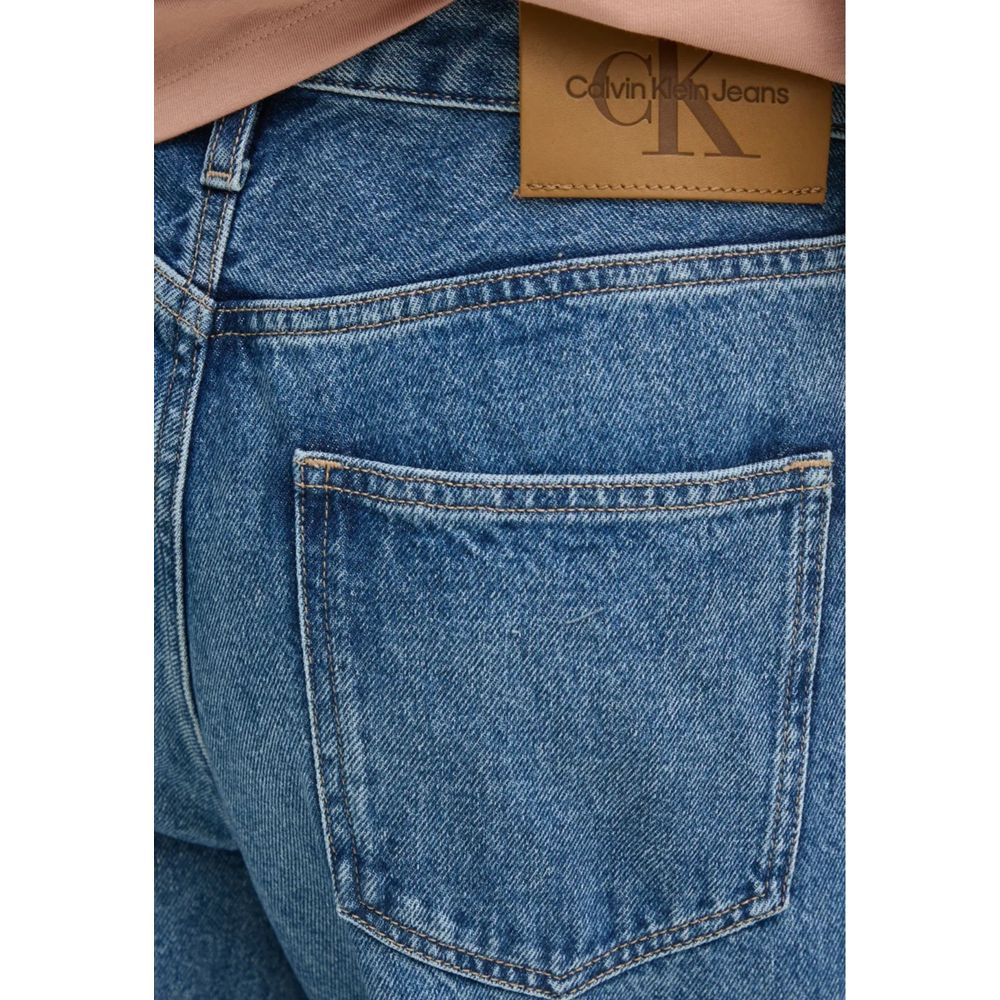 Blue Cotton Mom Jean Calvin Klein Jeans