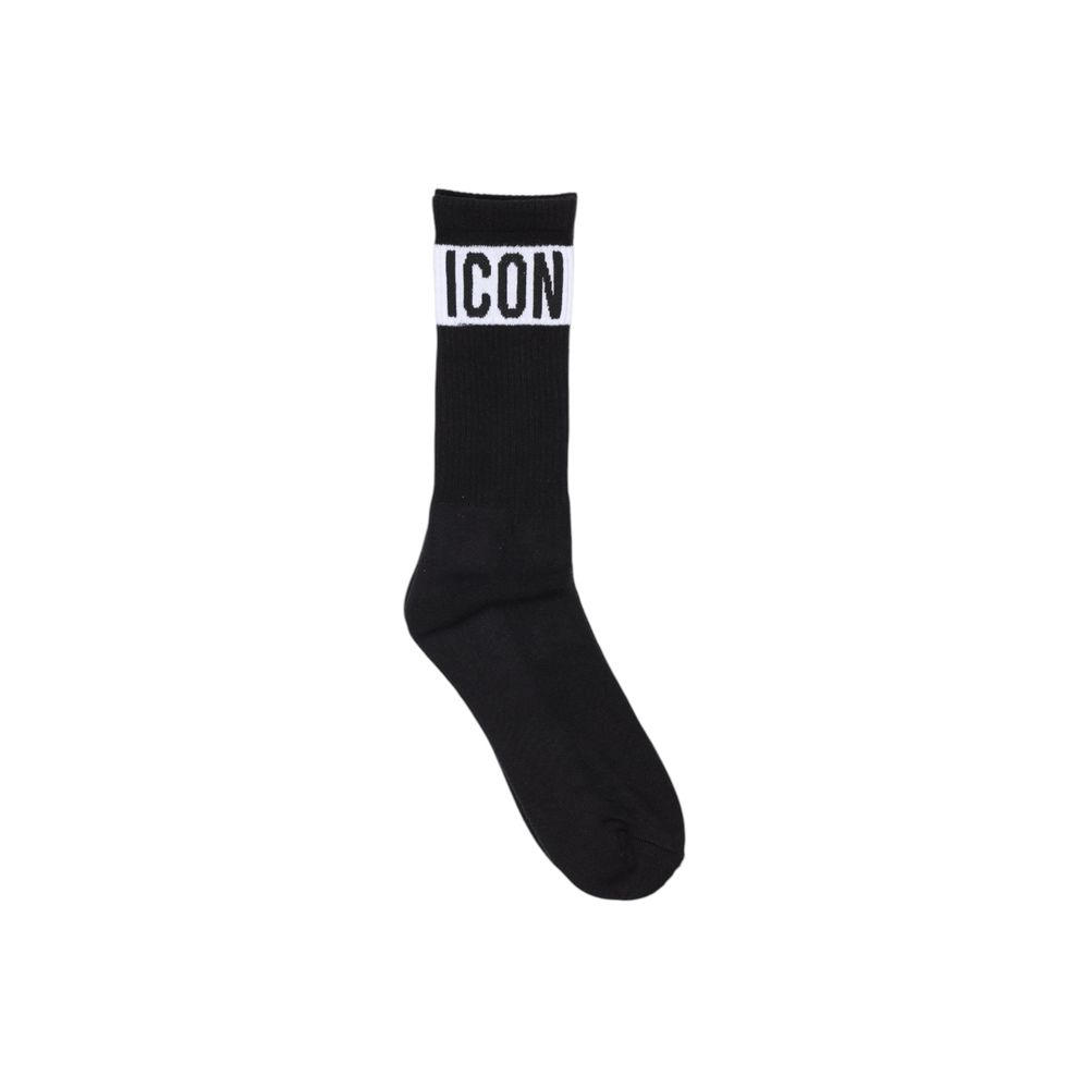 Black Cotton Sock Icon