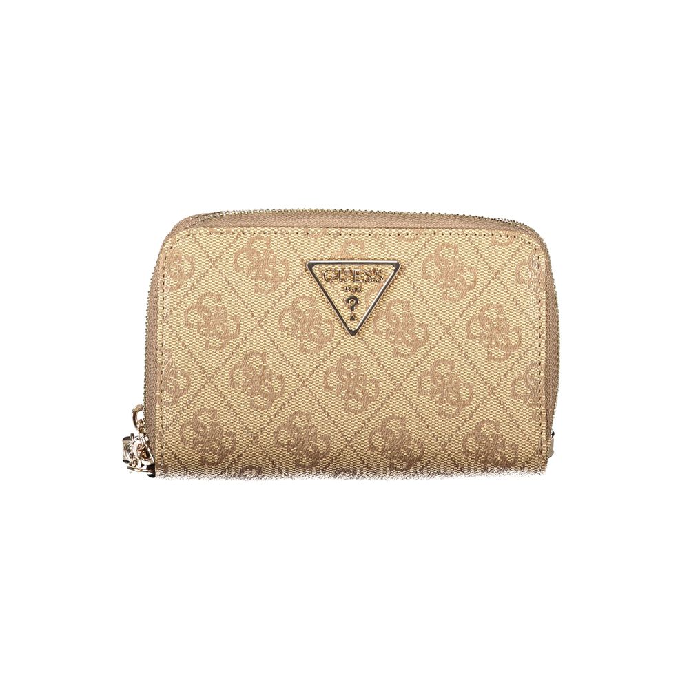 Beige Polyethylene Women Wallet Guess Jeans