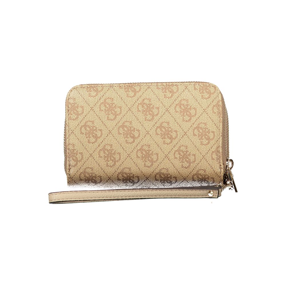 Beige Polyethylene Women Wallet Guess Jeans