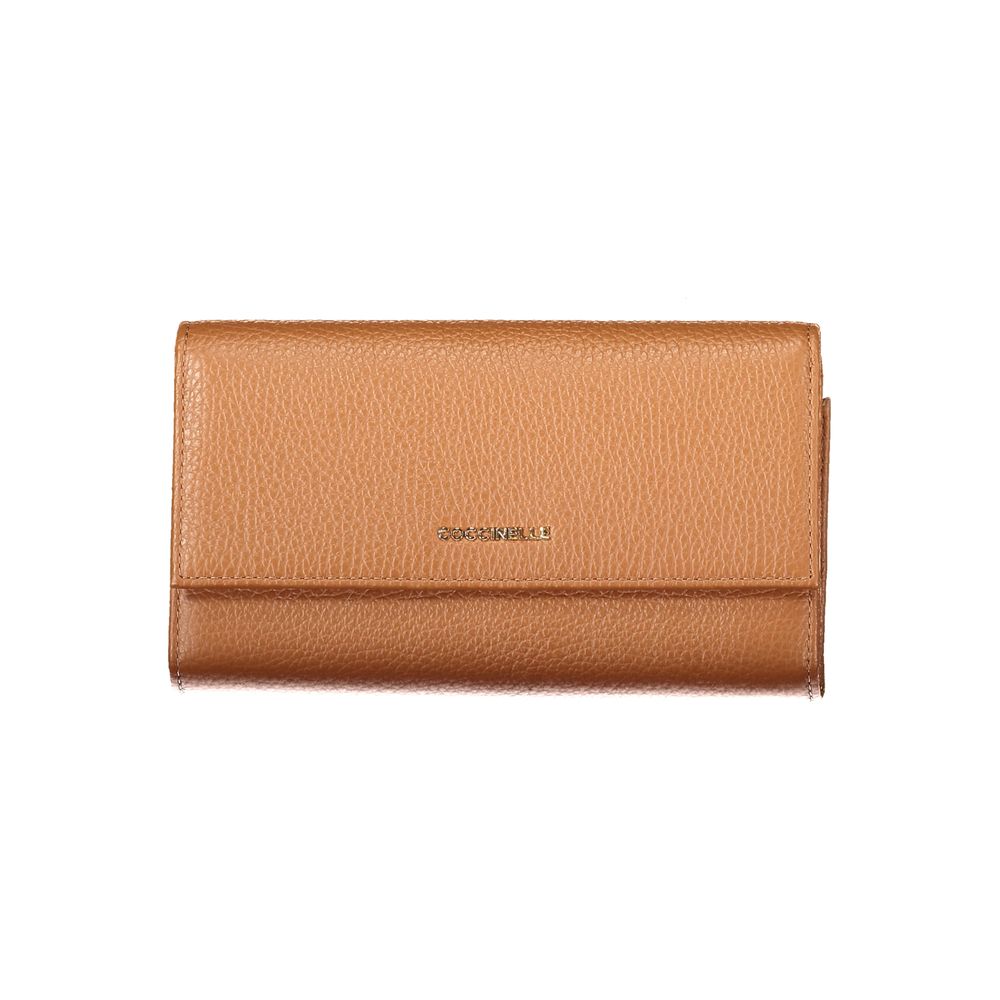 Brown Leather Women Wallet Coccinelle