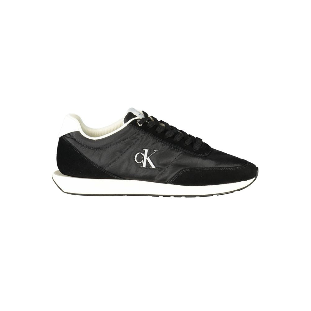 Black Recycled Polyester Men Sneaker Calvin Klein