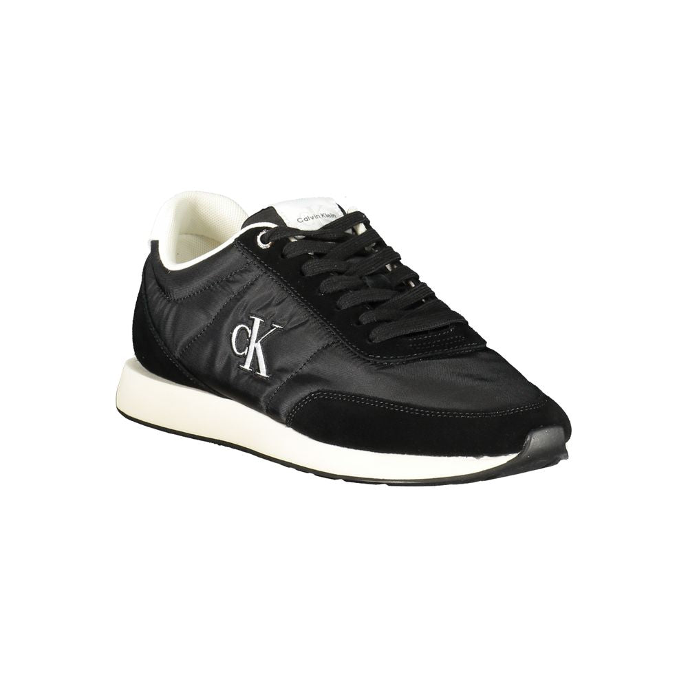Black Recycled Polyester Men Sneaker Calvin Klein