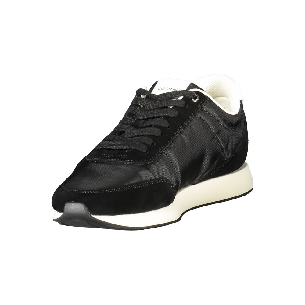 Black Recycled Polyester Men Sneaker Calvin Klein