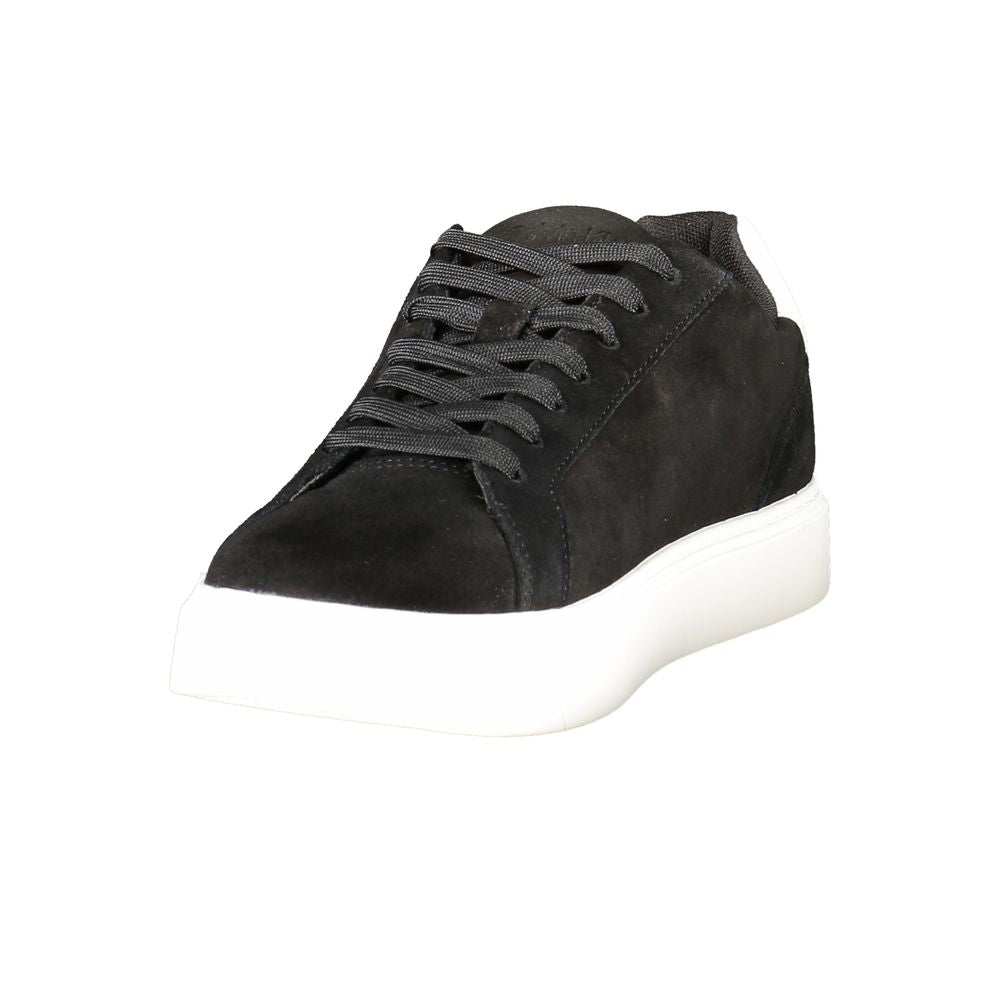 Black Leather Men Sneaker Calvin Klein