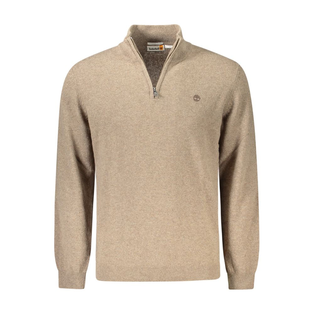 Beige Wool Men Sweater Timberland