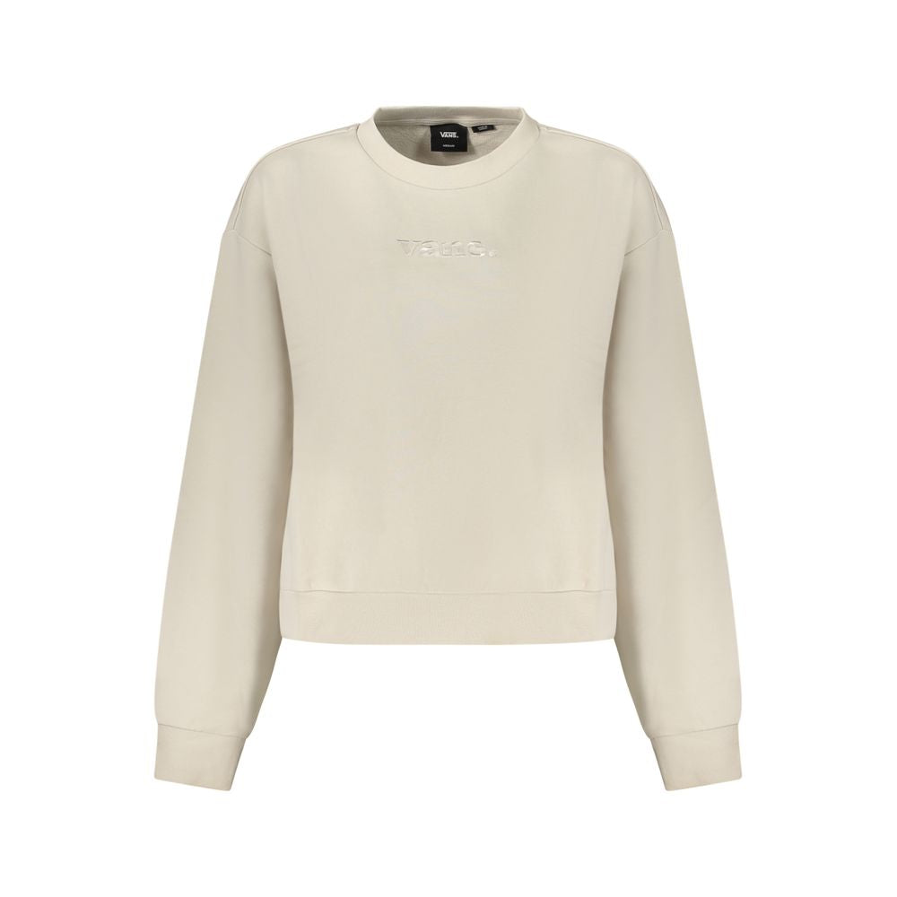 Beige Cotton Women Sweater Vans