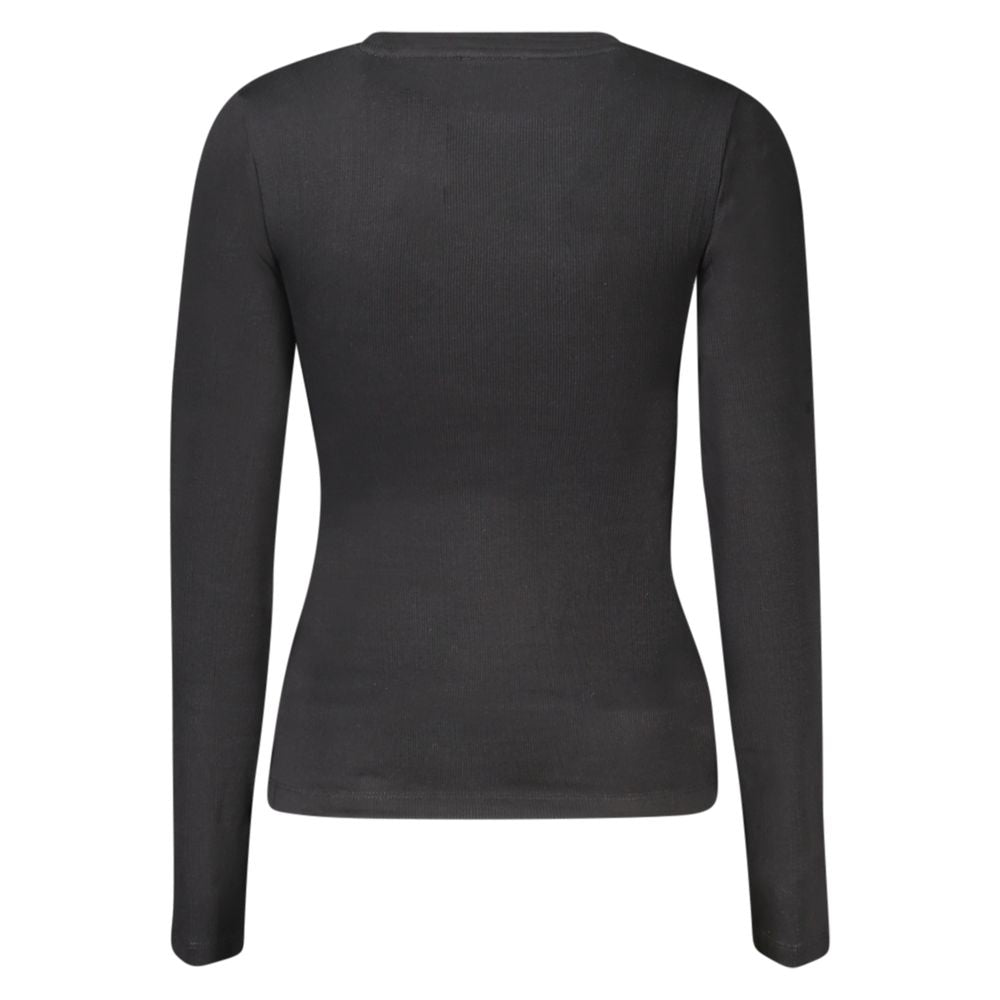 Black Cotton Women T-Shirt Guess Jeans