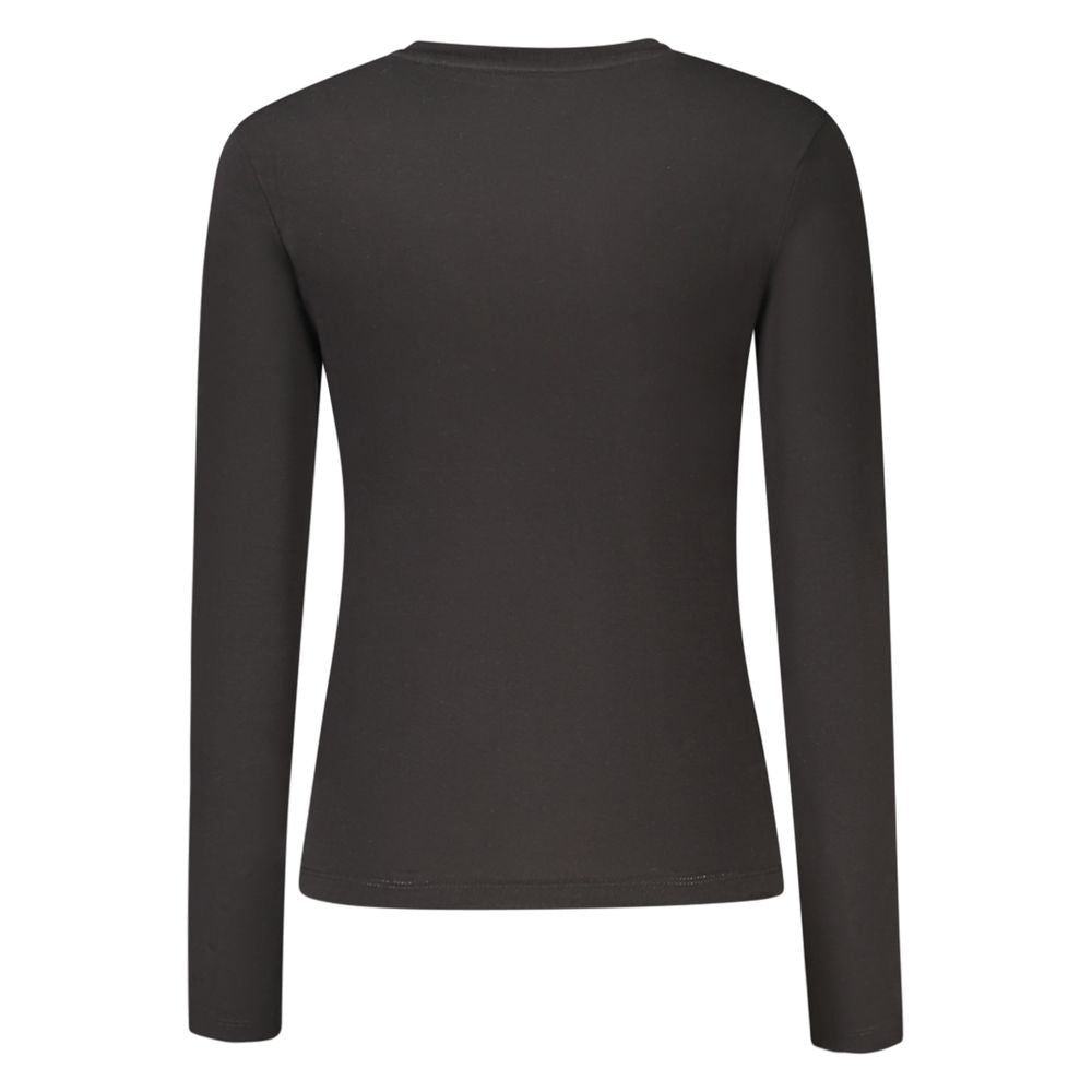 Black Cotton Women T-Shirt Guess Jeans