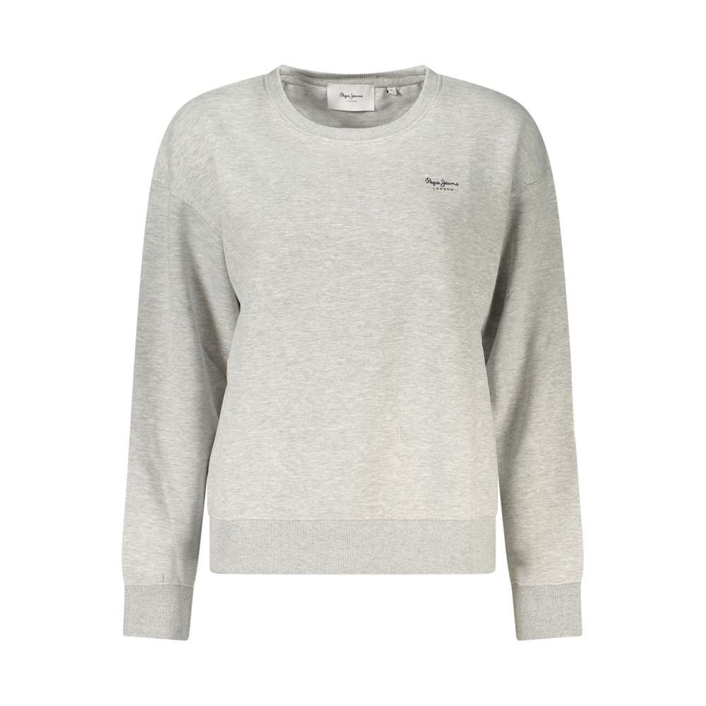 Gray Cotton Women Sweater Pepe Jeans