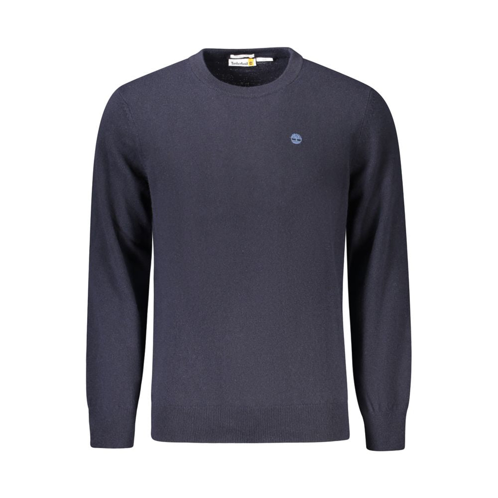 Blue Wool Men Sweater Timberland