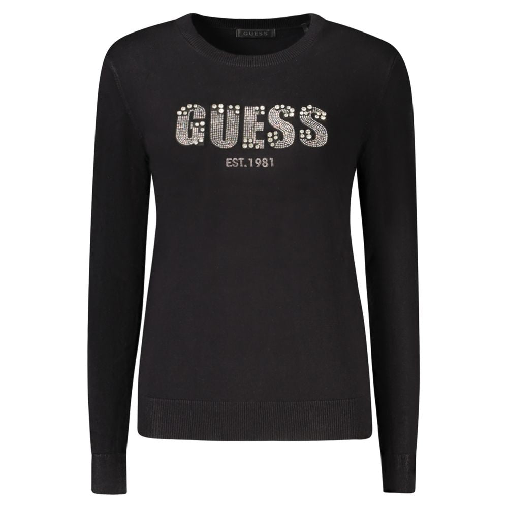 Black Viscose Women Sweater Guess Jeans