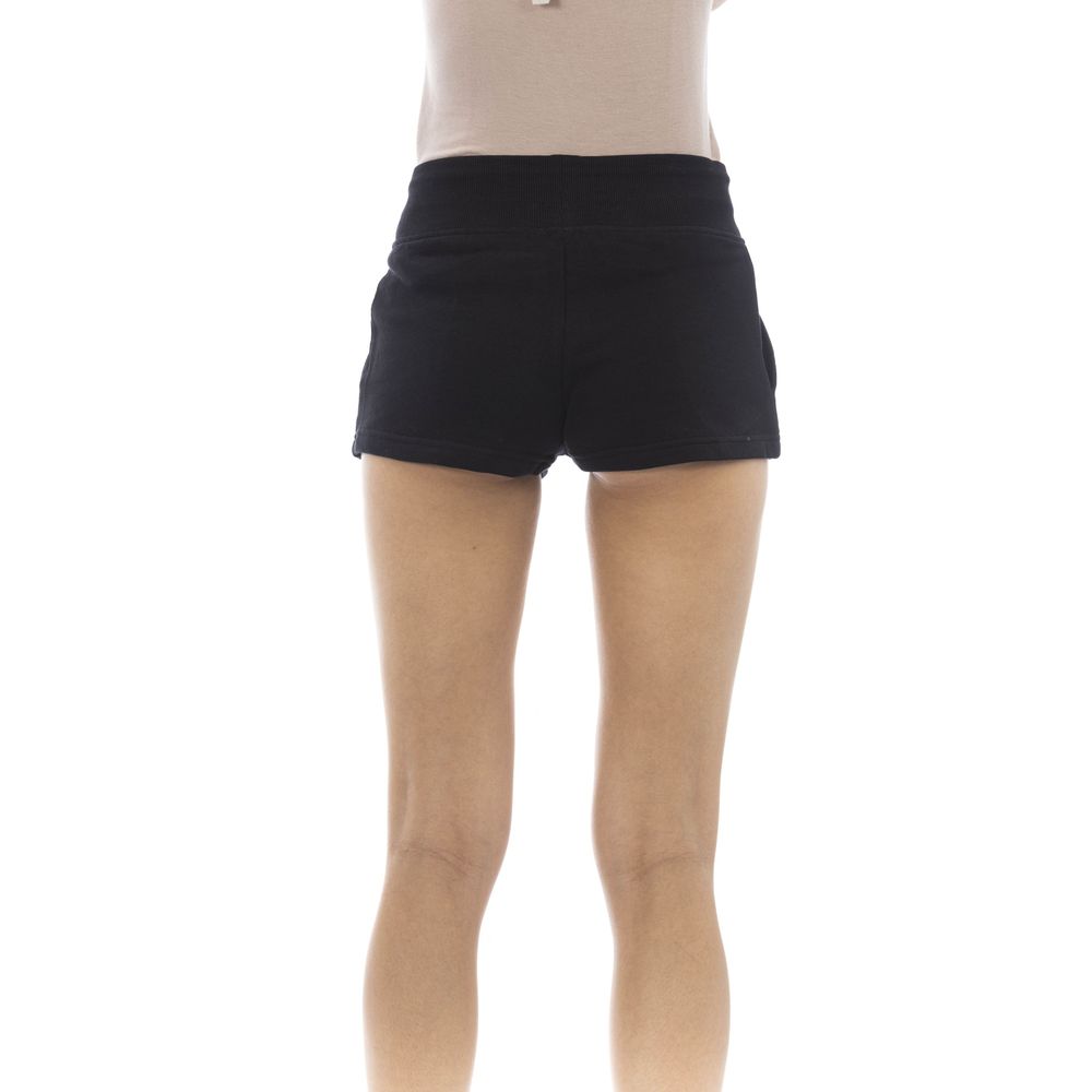 Black Cotton Women Sweatshorts Just Cavalli