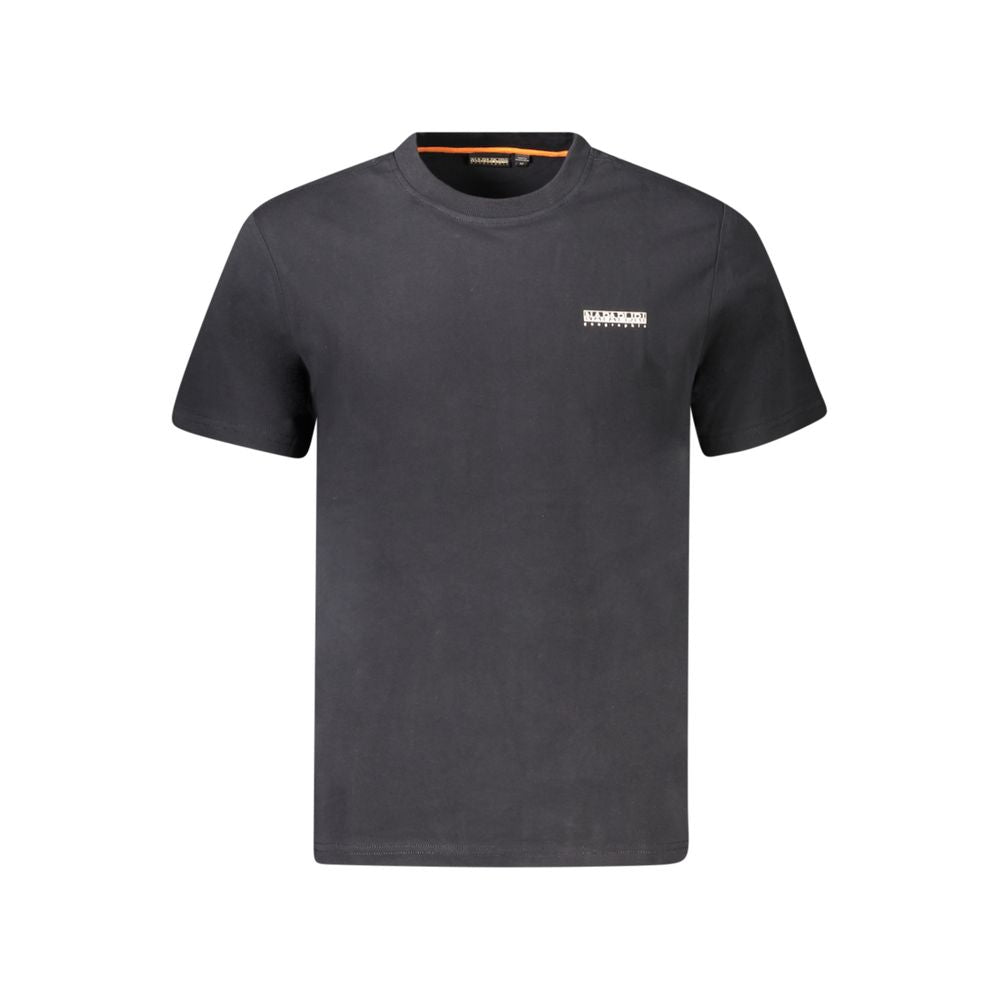 Black Cotton Men T-Shirt Napapijri