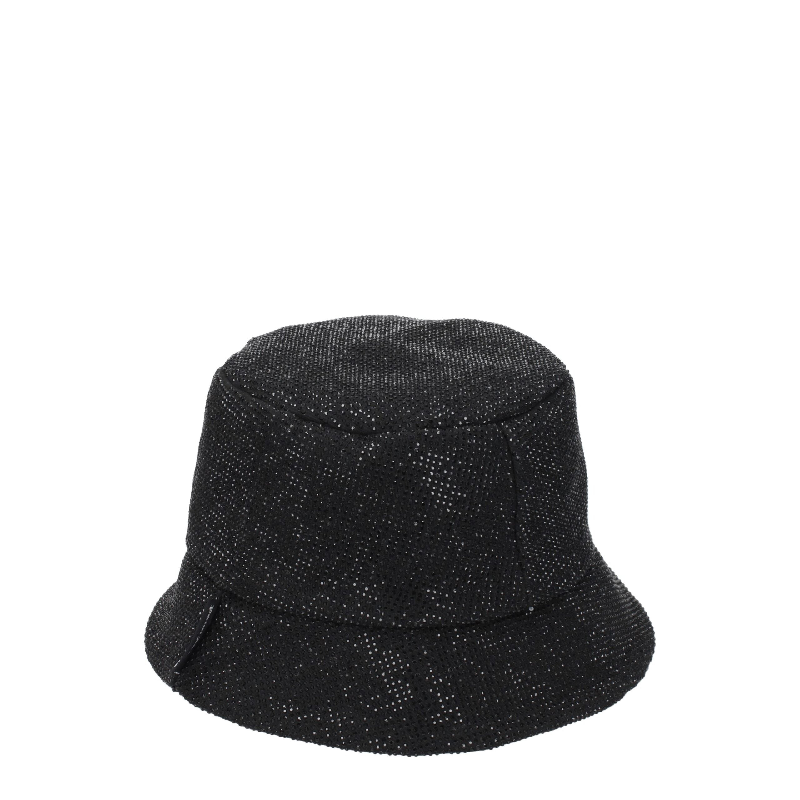 Black Cotton Bucket Hats Palm Angels