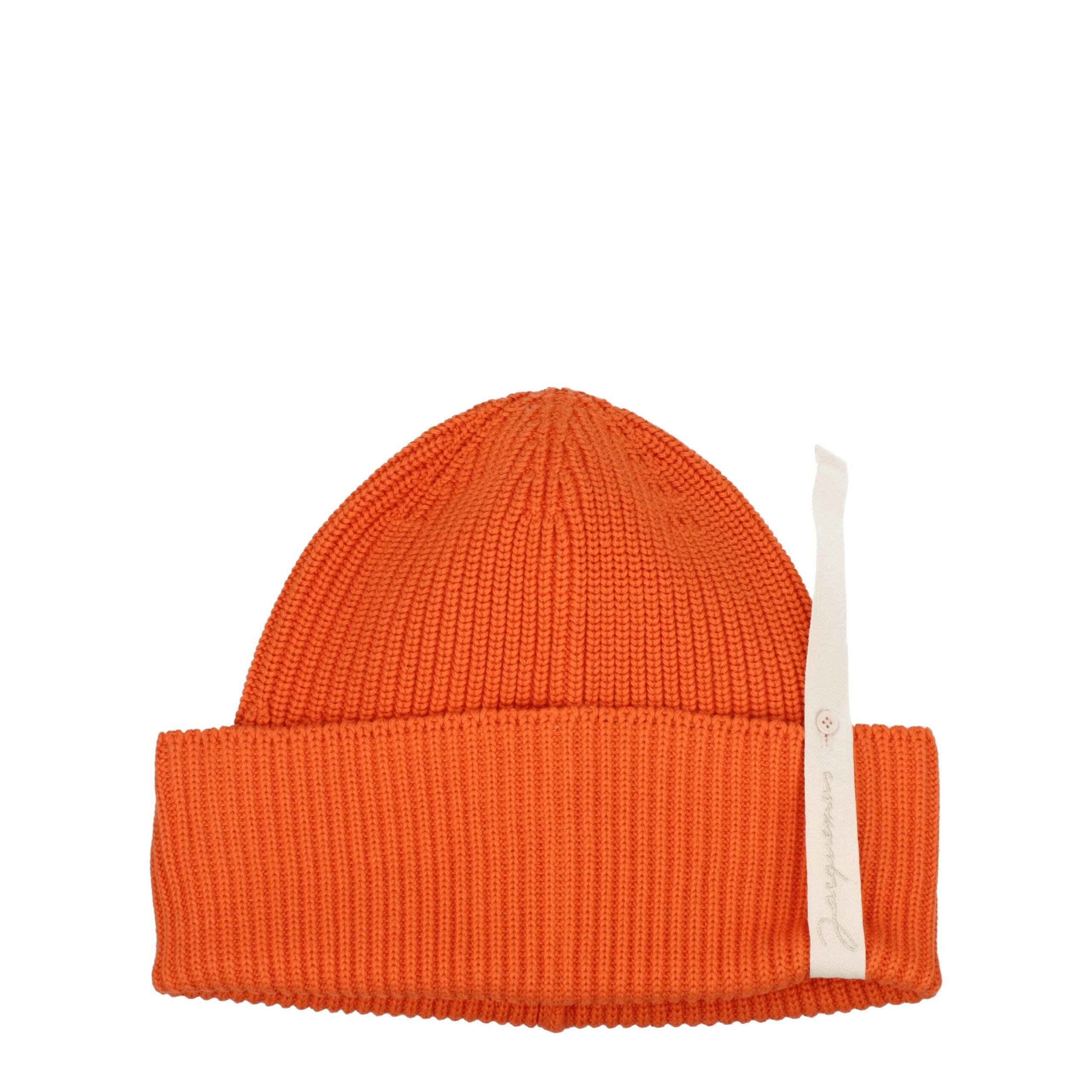 Orange Cotton Beanie Jacquemus