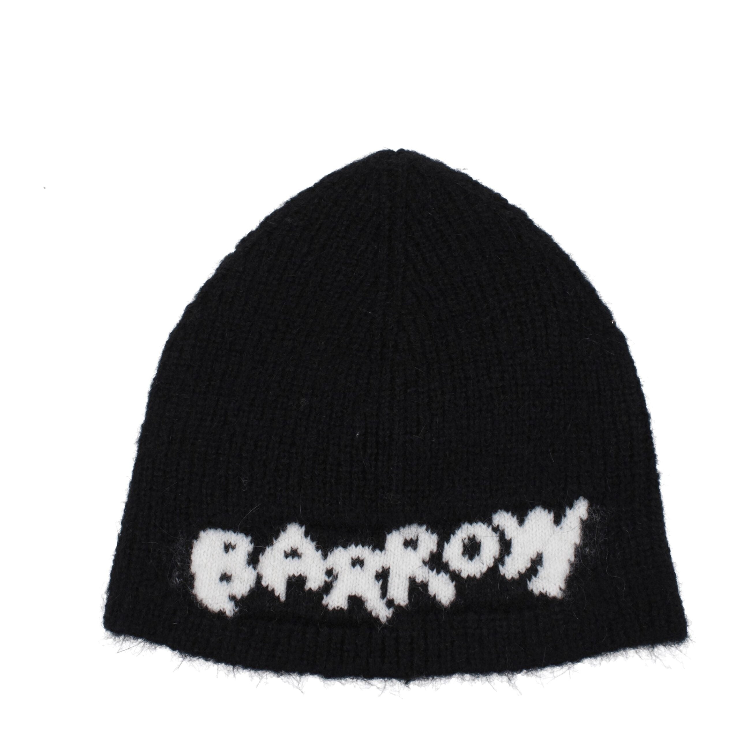 Black Marabou Beanie Barrow