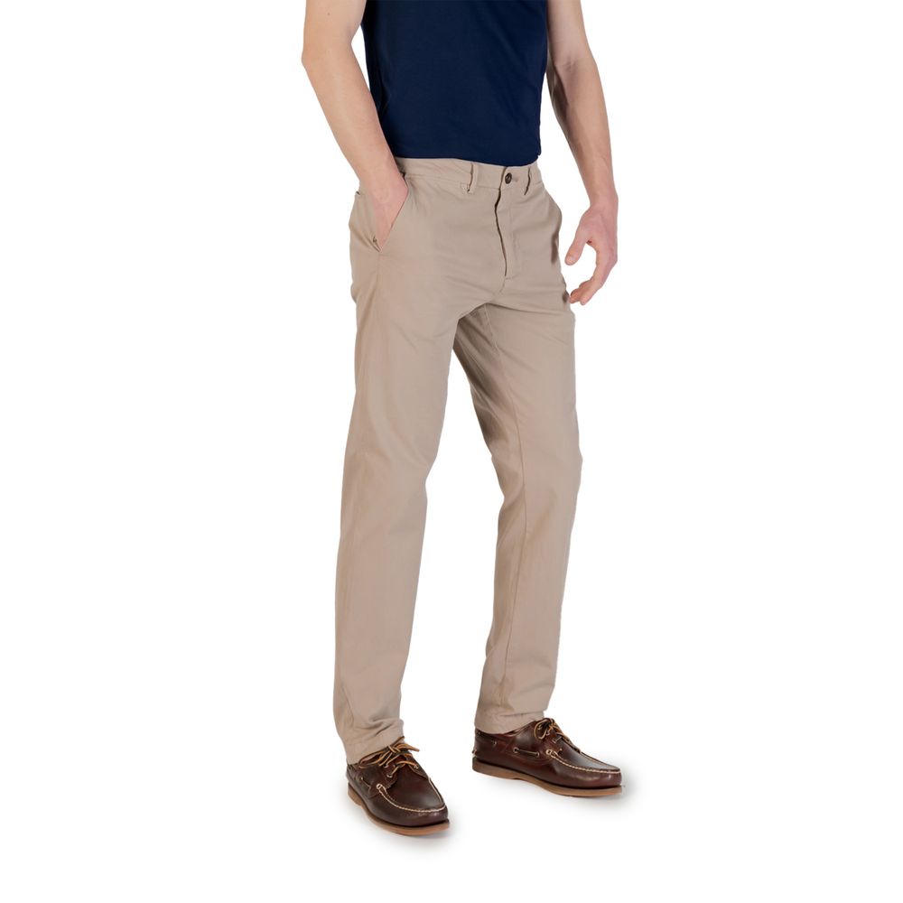 Beige Cotton Skinny Pant Borghese