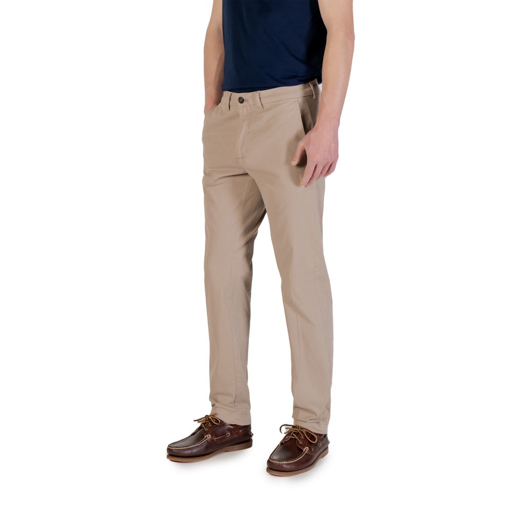 Beige Cotton Skinny Pant Borghese