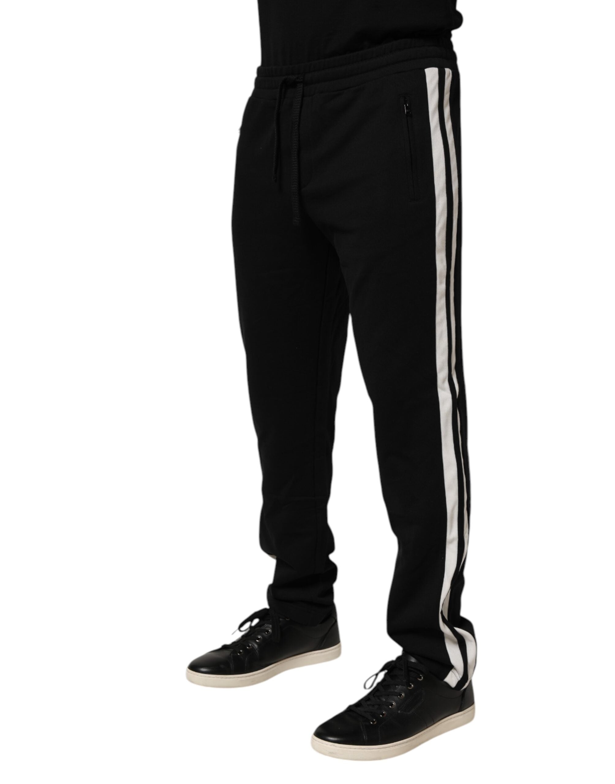 Black Cotton Jogger Sweatpants Trouser Pants Dolce & Gabbana