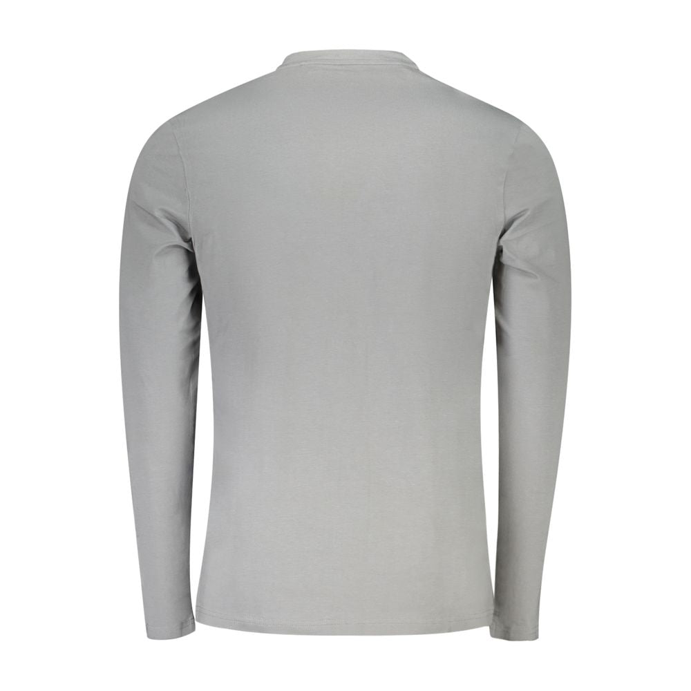 Gray Cotton Men T-Shirt Hugo Boss