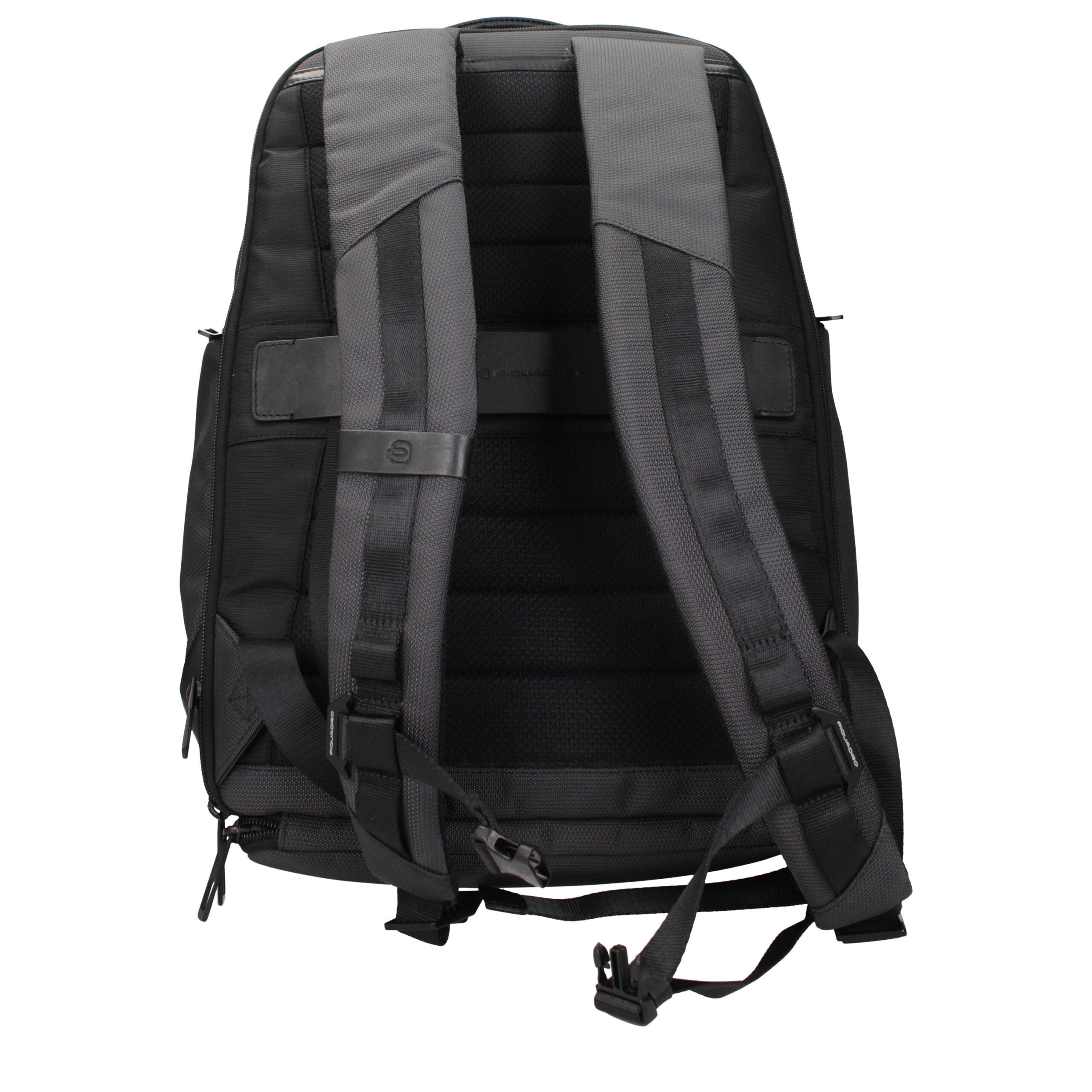 Gray Fabric Backpacks Piquadro