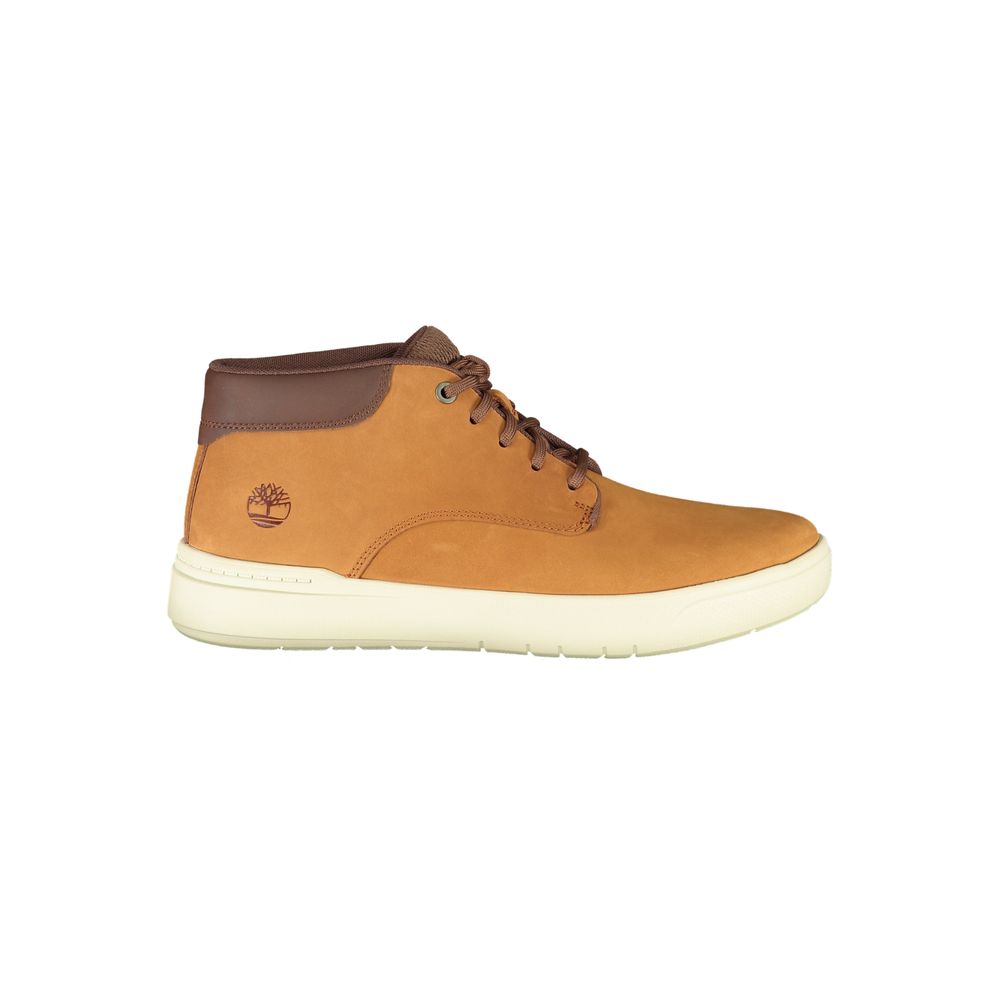Brown Leather Men Sneaker Timberland