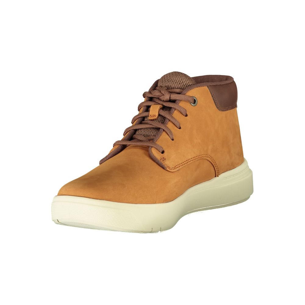 Brown Leather Men Sneaker Timberland