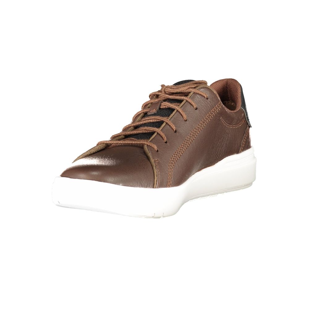 Brown Leather Men Sneaker Timberland