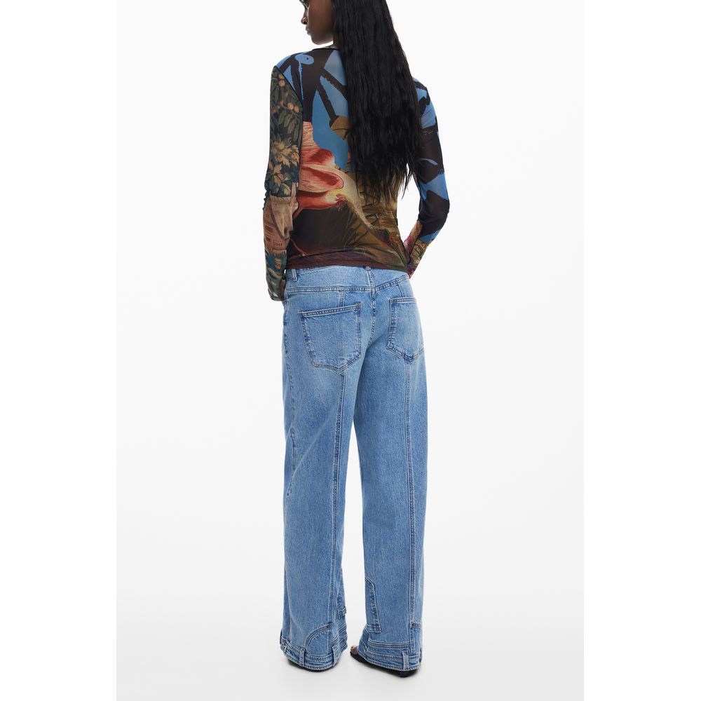 Black Polyester Women T-Shirt Desigual