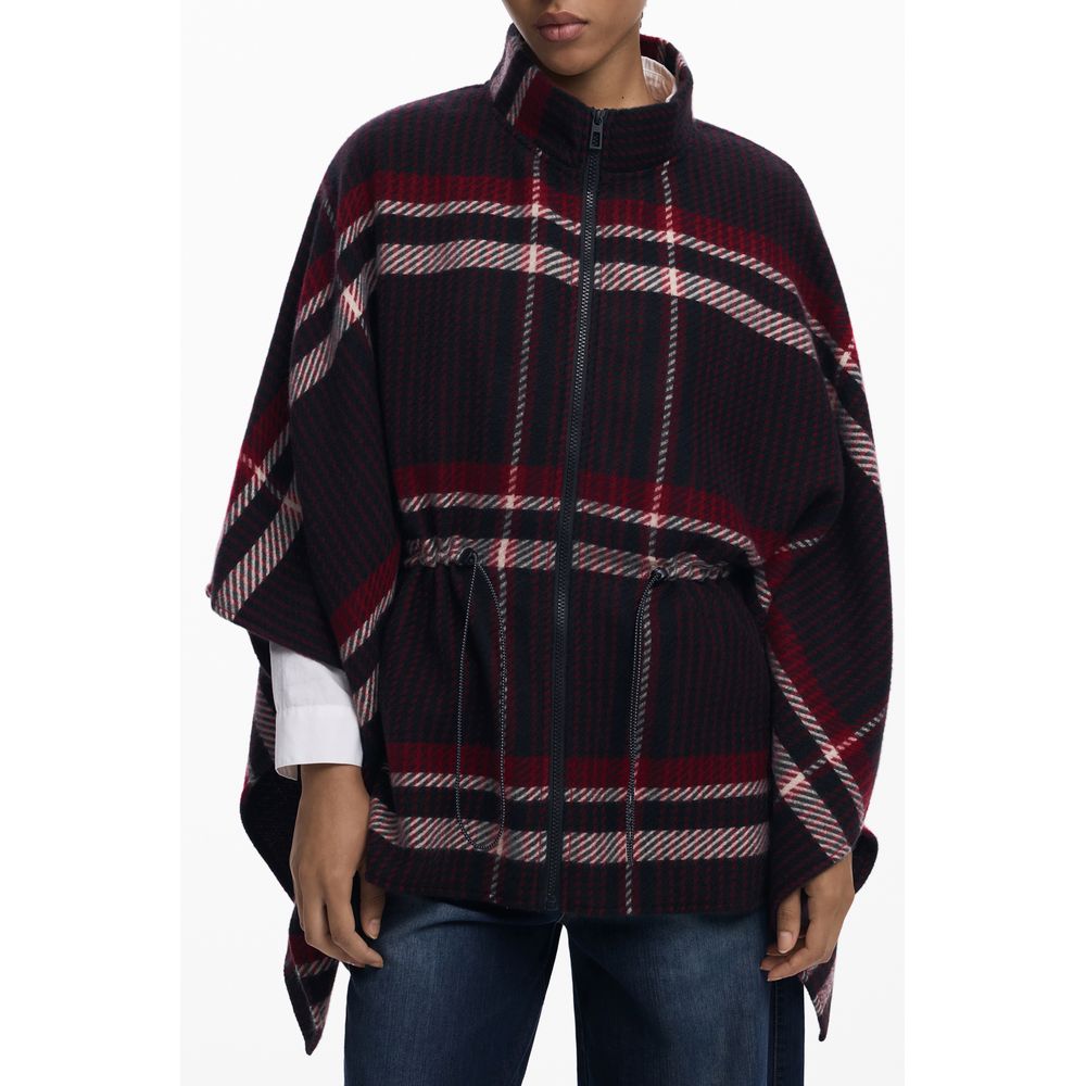 Black Polyester Women Poncho Desigual