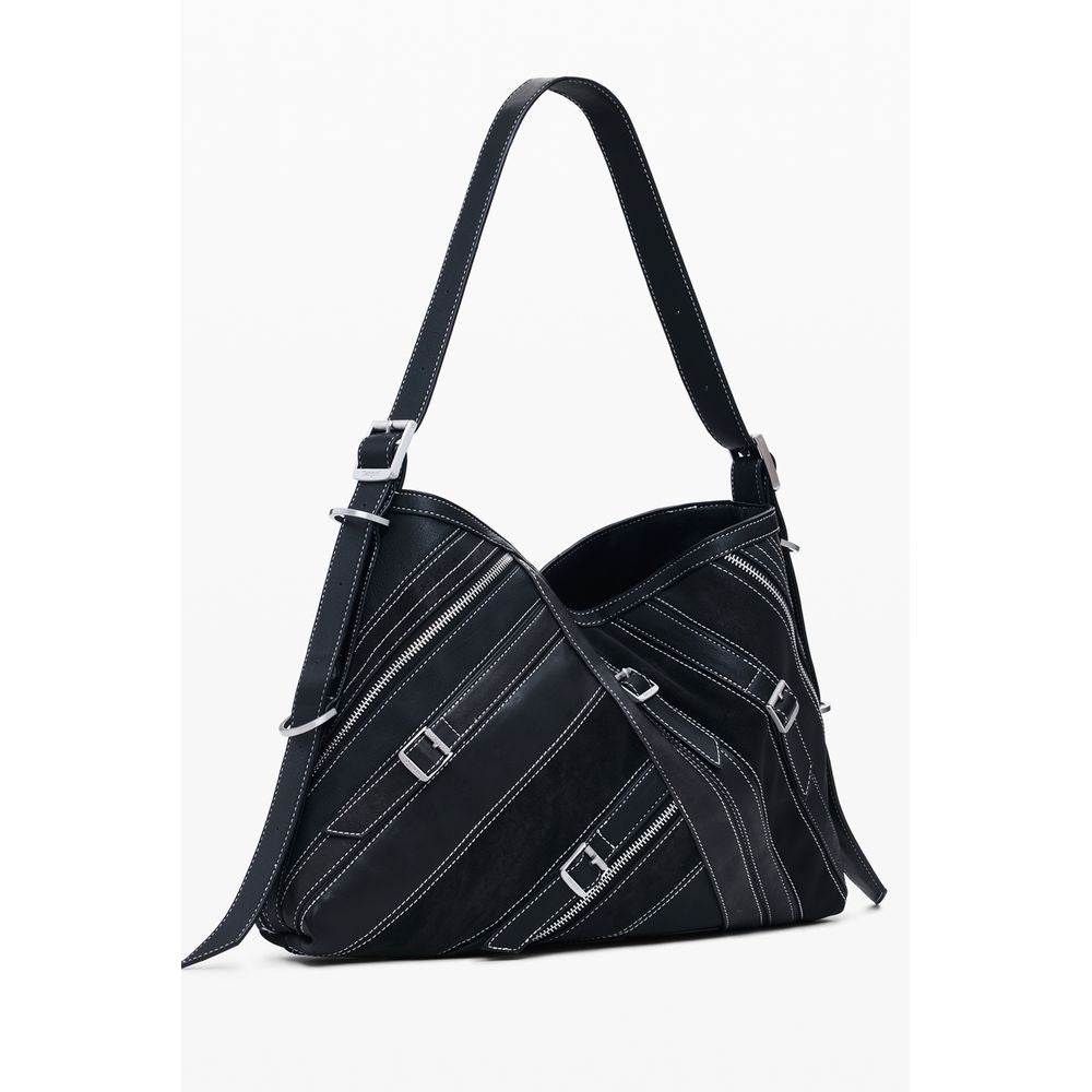 Black Polyethylene Women Handbag Desigual