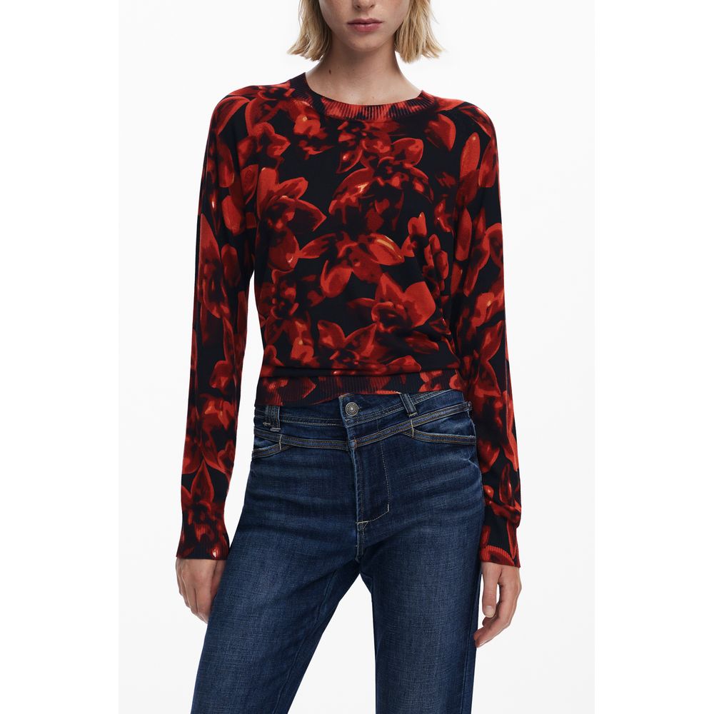 Black Viscose Women Sweater Desigual