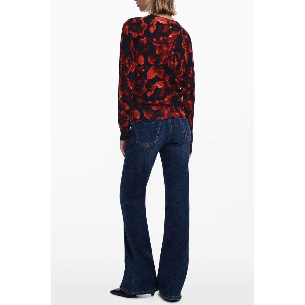Black Viscose Women Sweater Desigual