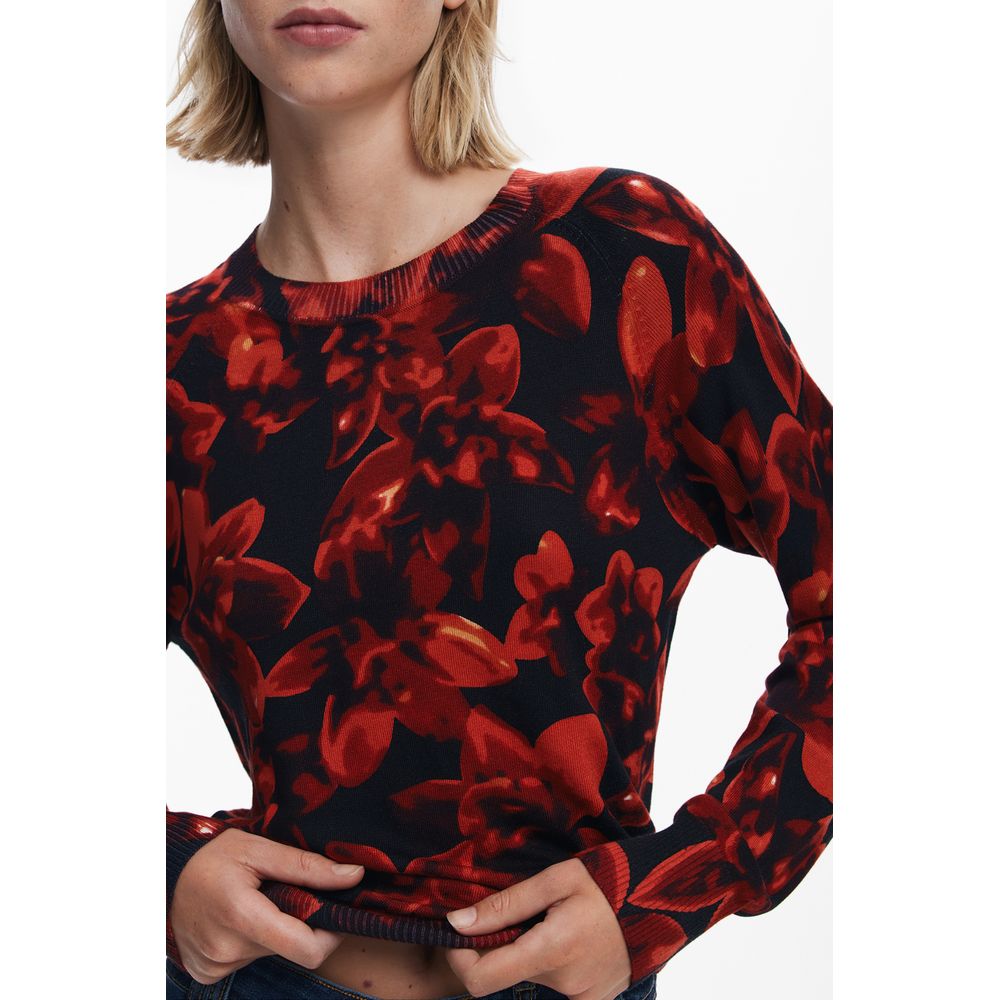 Black Viscose Women Sweater Desigual