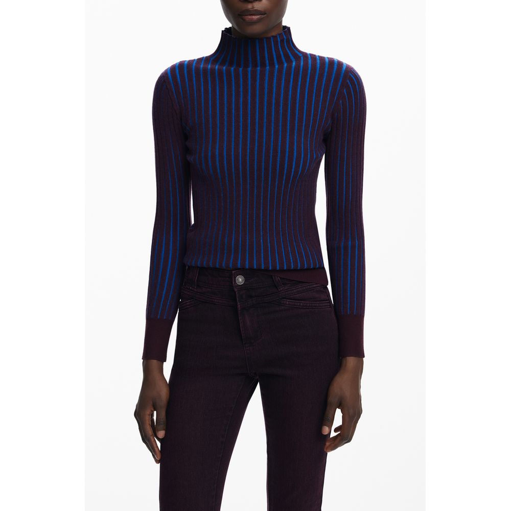 Brown Polyester Women Sweater Desigual