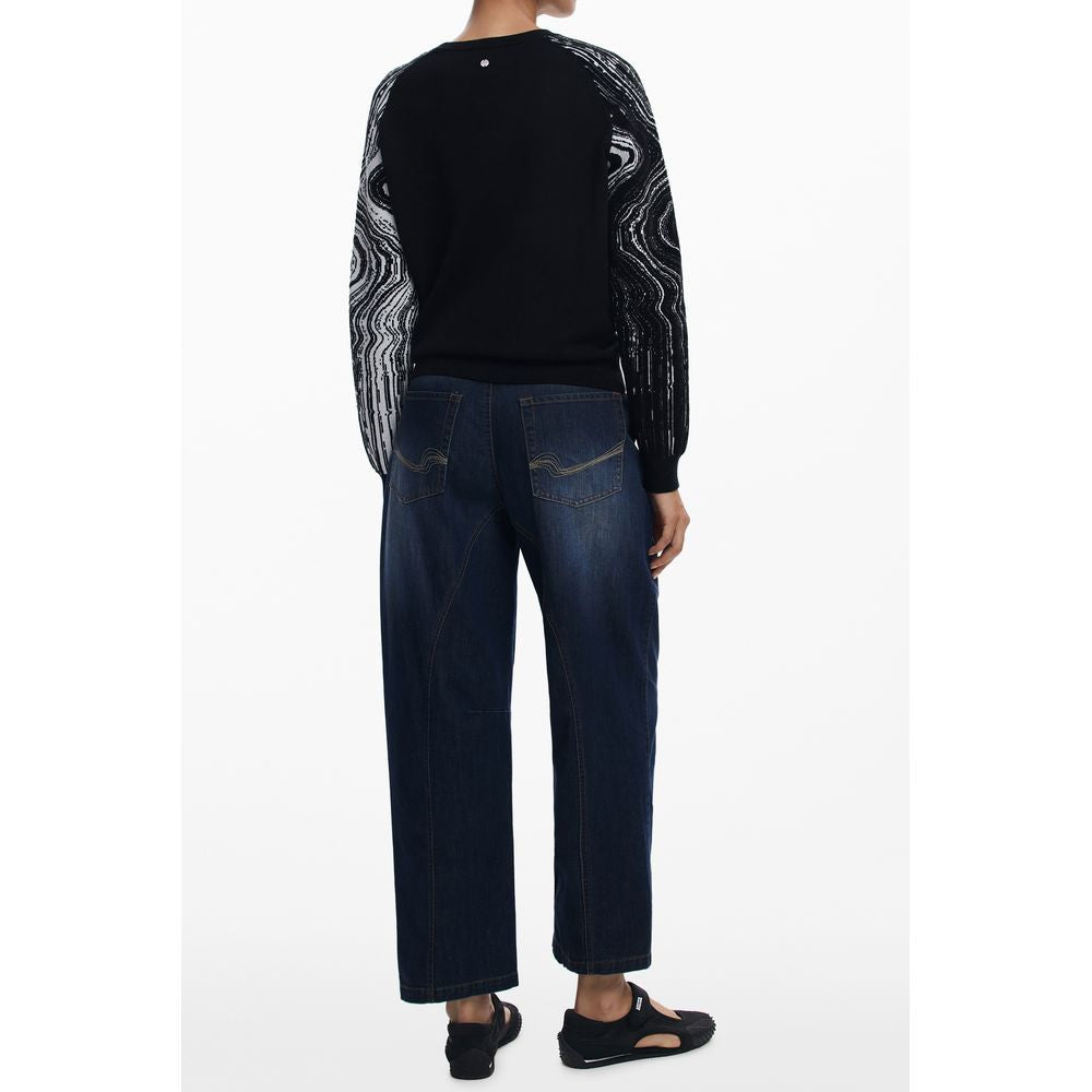 Black Polyester Women Sweater Desigual