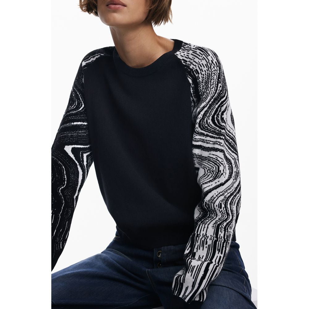 Black Polyester Women Sweater Desigual