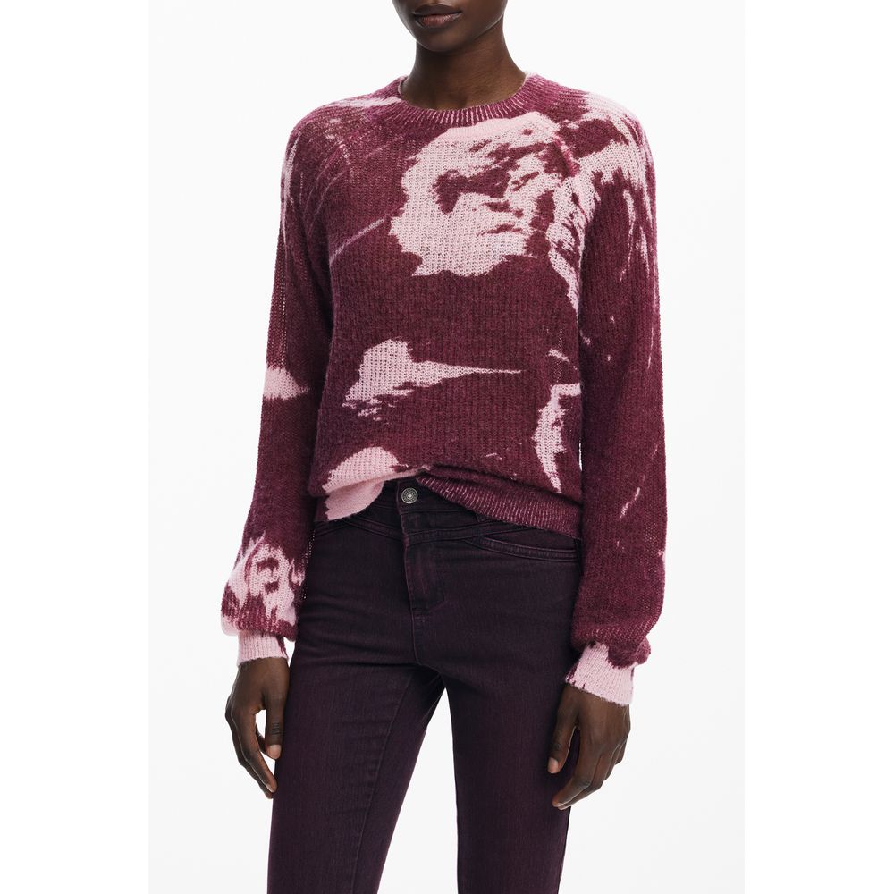 Pink Wool Women Sweater Desigual