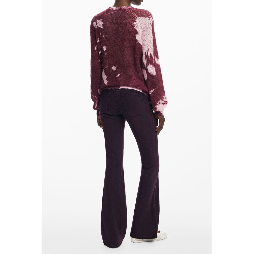 Pink Wool Women Sweater Desigual