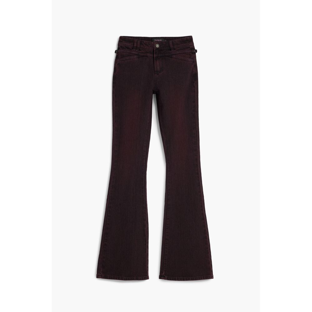 Purple Cotton Women Jeans Desigual