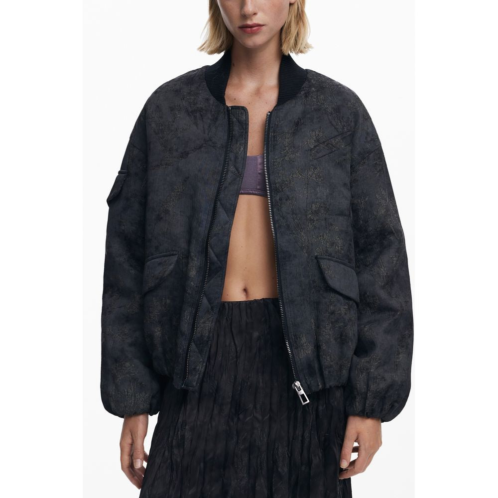 Black Polyester Women Jacket Desigual