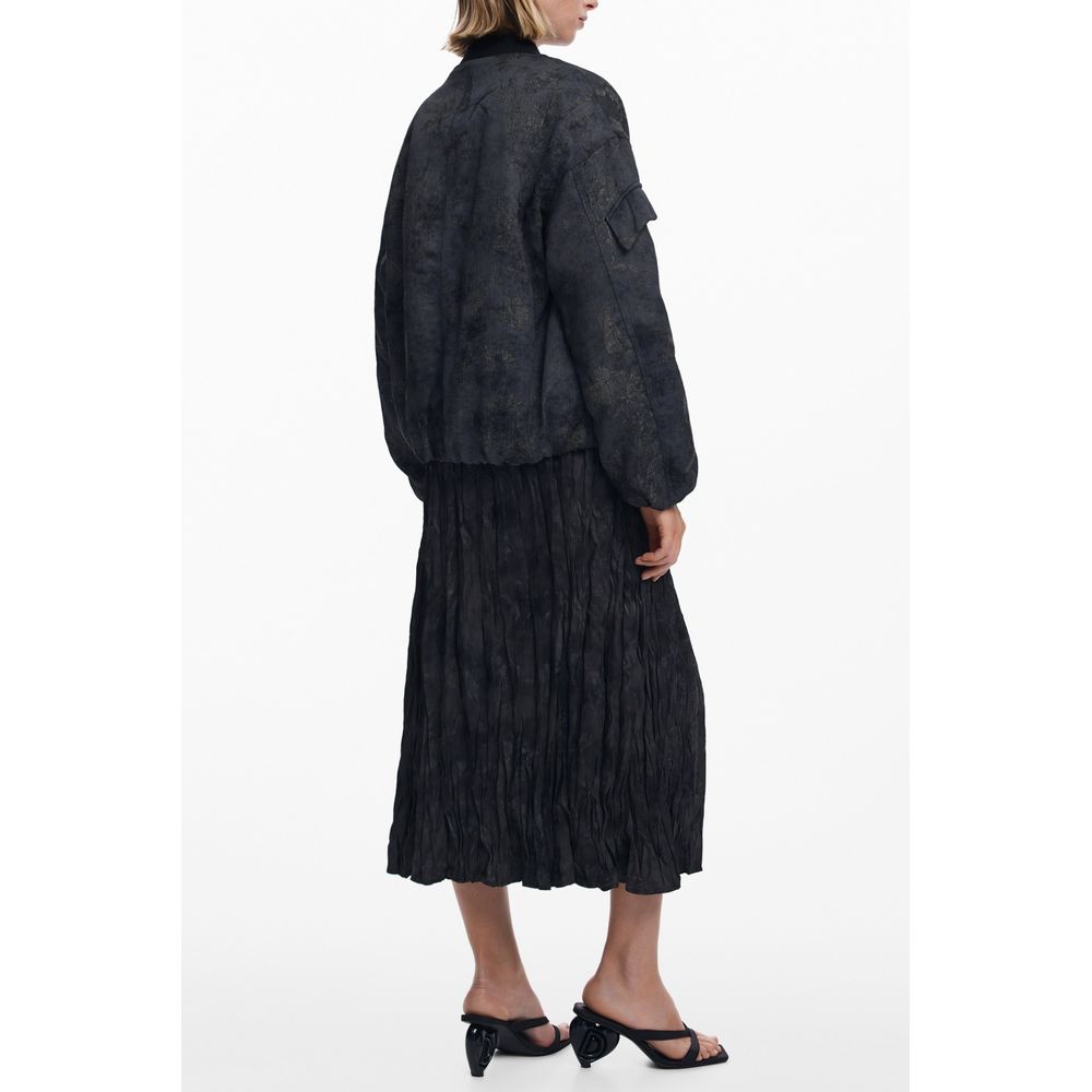 Black Polyester Women Jacket Desigual
