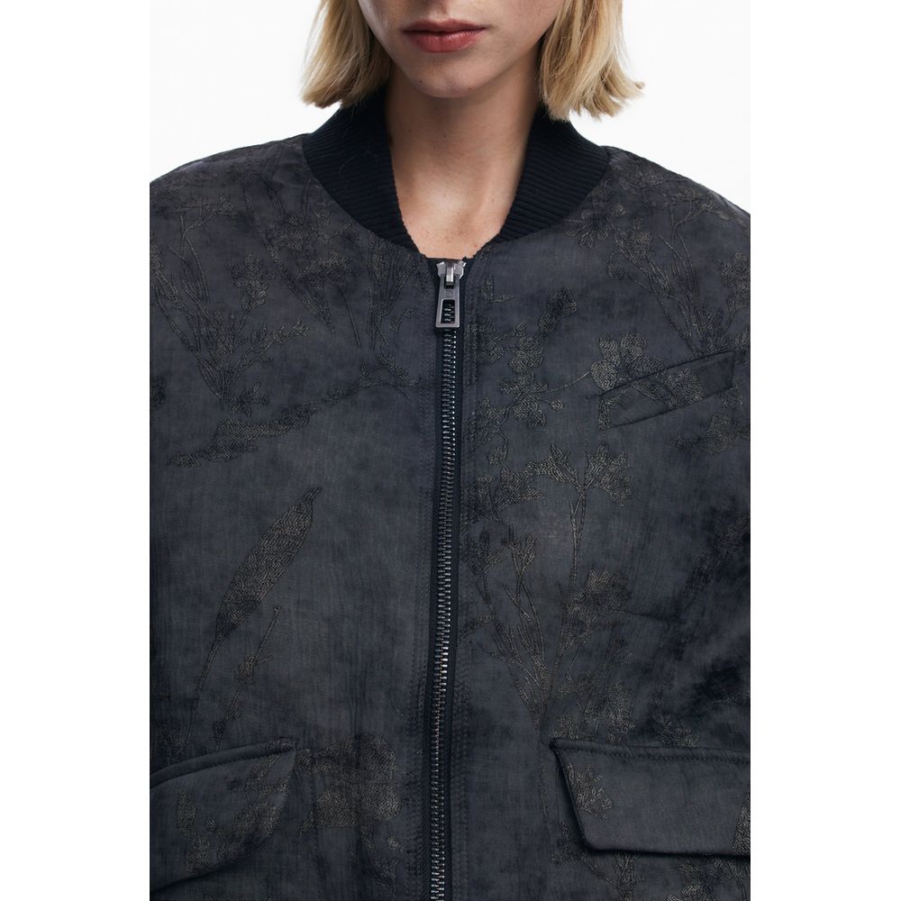 Black Polyester Women Jacket Desigual