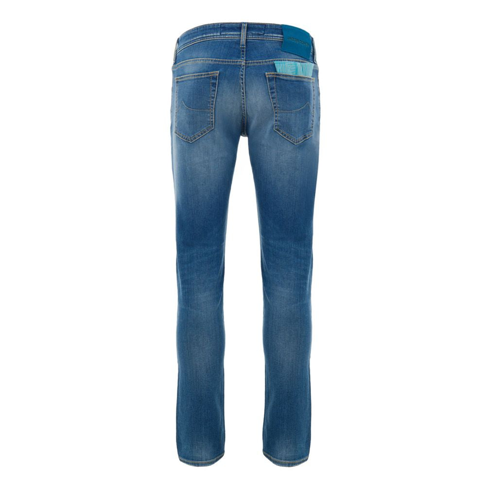 Blue Cotton Skinny Jean Jacob Cohen
