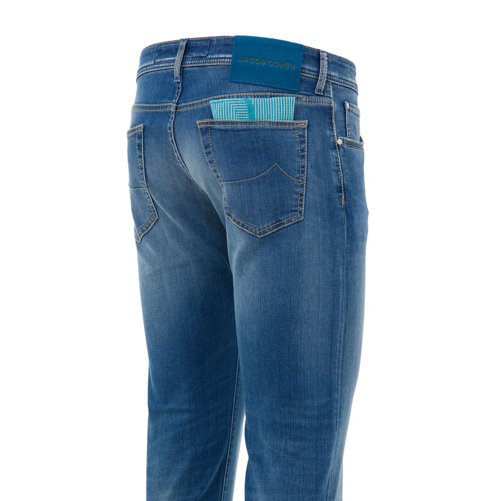 Blue Cotton Skinny Jean Jacob Cohen