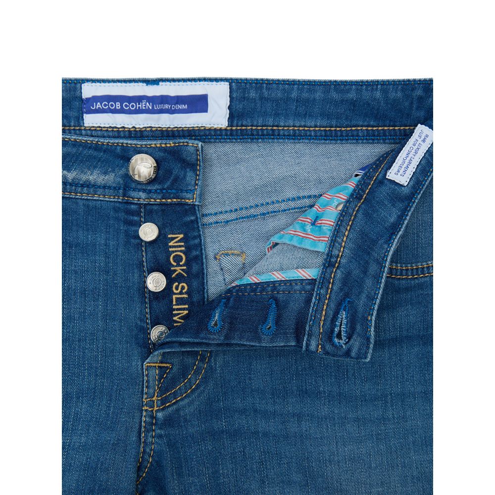 Blue Cotton Skinny Jean Jacob Cohen