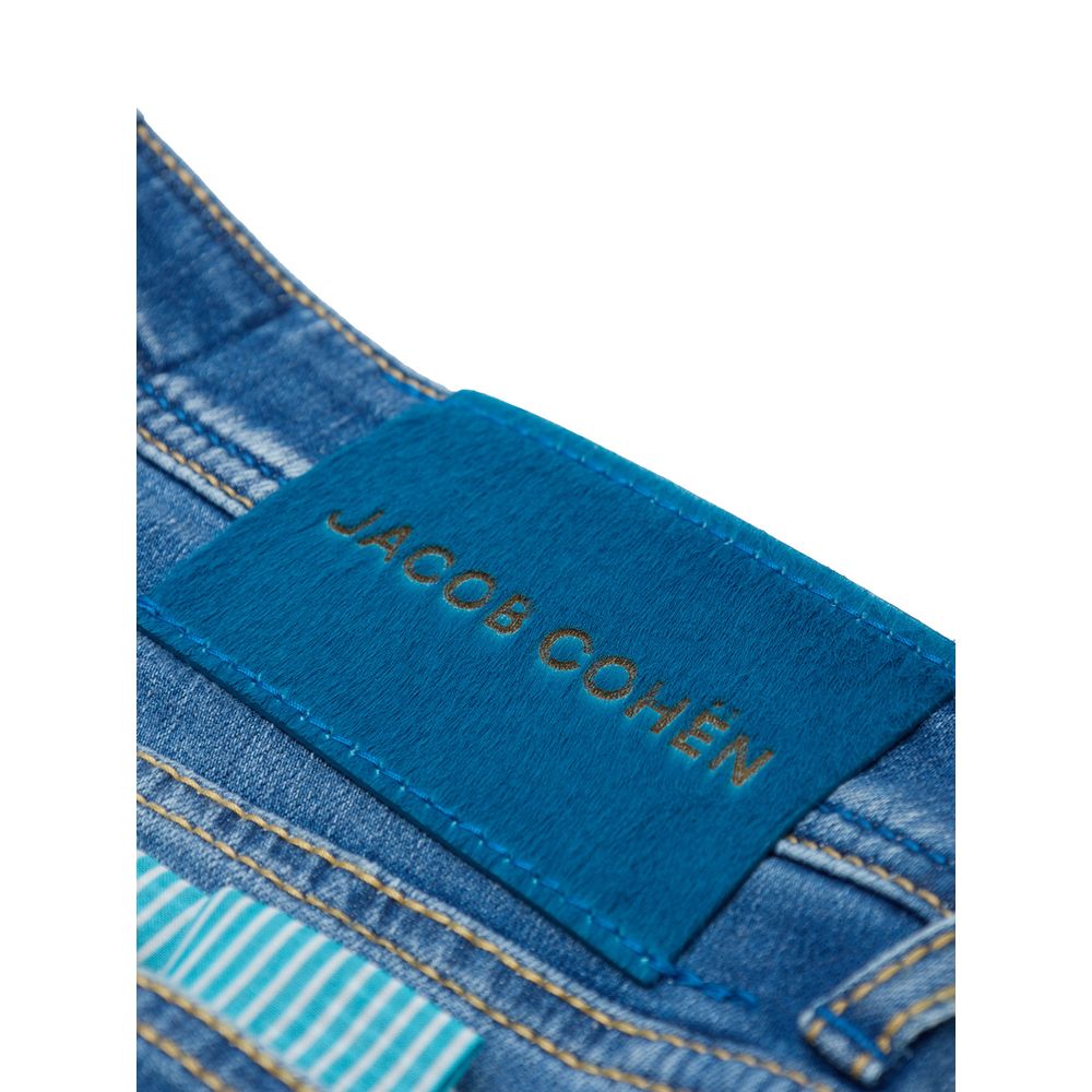Blue Cotton Skinny Jean Jacob Cohen