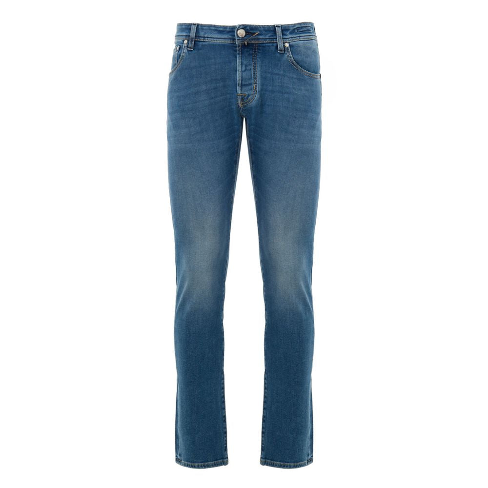 Blue Cotton Skinny Jean Jacob Cohen