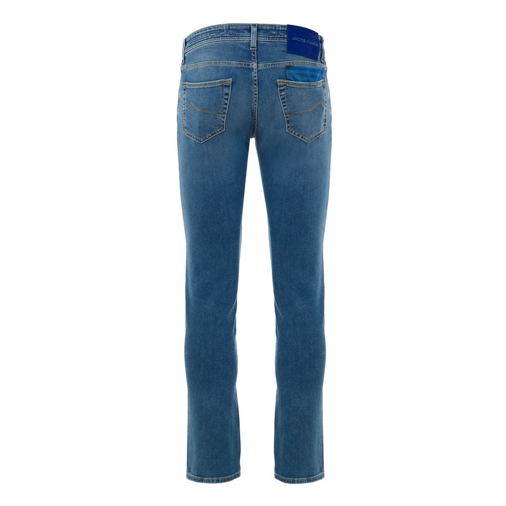 Blue Cotton Skinny Jean Jacob Cohen